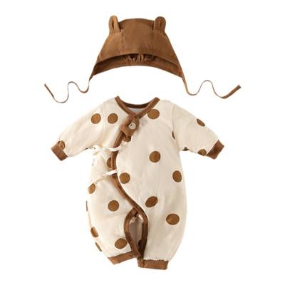 纯棉秋冬季80g薄棉保暖连体衣