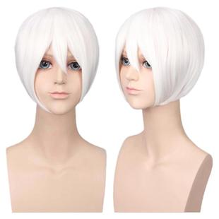 漂流家 动漫假发万用收脸短发Cosplay假毛女彩色毛胚毛娘造型