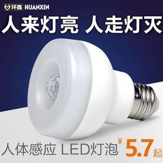 声光控led灯螺口楼道过道雷达红外人体感应走廊家用智能声控灯泡