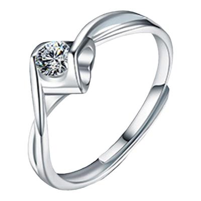 活口设计戒指银琴925银日韩女