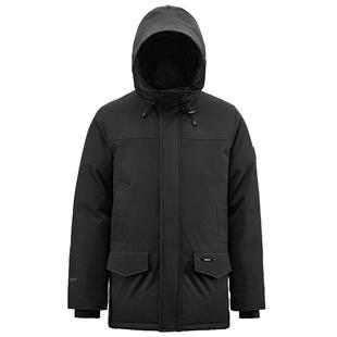 君羽户外800蓬白鹅绒羽绒服男中长款冬季加厚保暖连帽鹅绒服男073