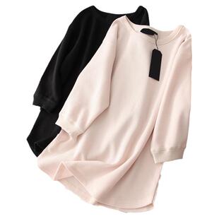 针织打底t恤2025春秋季新款！百搭七分袖肌理感华夫格女圆领上衣