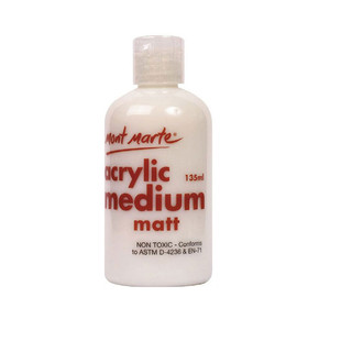 蒙玛特丙烯颜料调和液亮光剂手绘透明保护漆亚光助剂底涂绘画媒介