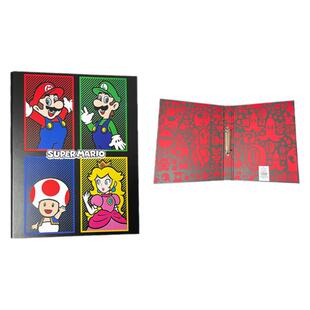 任天堂正版A4活页夹马里奥Pyramid周边文件夹收纳手帐儿童送礼物