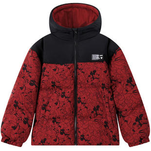 迪士尼儿童羽绒服冬季男童女童高充绒量羽绒服儿童御寒白鸭绒外套