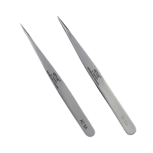 正品VETUS镊子尖头加厚款00.SA不锈钢高精密镊子加强防磁防酸磨砂