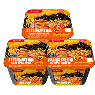 海底捞香辣肉丸老成都地摊自热火锅午餐宿舍懒人速食食品自煮任选