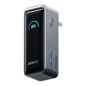 Anker Prime安克充电宝自带插头二合一氮化镓充电器10000毫安65W移动电源多功能便携适配苹果2024新款笔记本