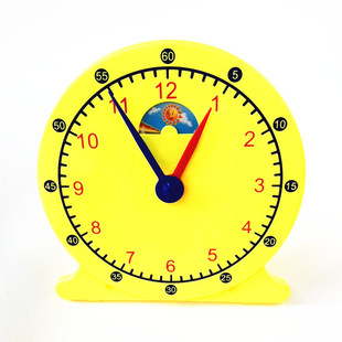 钟表模型三针两针联动非联动小学认识时间幼儿时钟教具换算学习币
