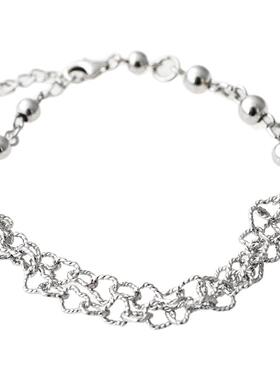 心连心手链纯银韩版女气质简约