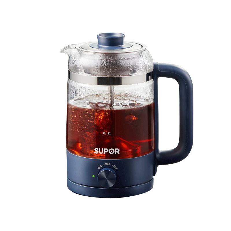 蘇泊爾煮茶器家用蒸汽噴淋式電茶爐煮茶壺泡茶壺便攜玻璃養(yǎng)生壺