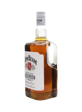 金宾白占边波本威士忌1.75L 美国原装进口洋酒 基酒可乐桶 白占边