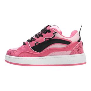 GLO BULL女鞋休闲低帮粉黑板鞋2025秋季新款时尚运动鞋学生百搭鞋