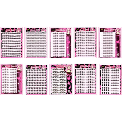 梦鹿免胶浓密假睫毛贴分段式集合