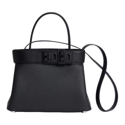 手工制作进口真皮拼接轻奢风订制中古款梅多尔手提包斜挎单肩女包