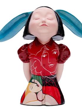 稀奇艺术向京作品《我看到了幸福梦想毕加索》高档轻奢雕塑新婚礼