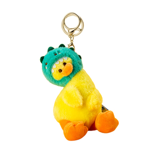 可爱毛绒丑呆萌歪头鸭书包背包挂件公仔钥匙扣链卡通玩偶情侣挂饰