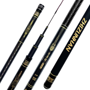 正品威海至尊悍鱼竿手杆超轻超硬19调台钓竿黑坑竿鲢鳙综合钓鱼竿