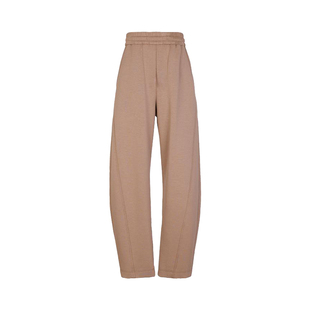 婉甸秋季经典休闲沙褐色空气层卫裤下装1233P16JD4