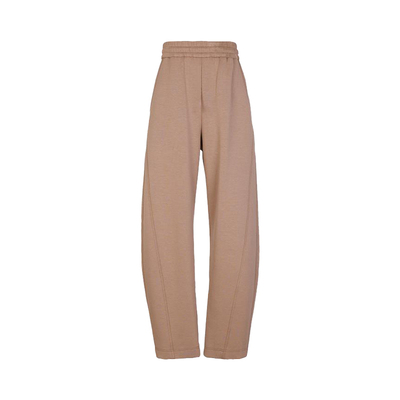 婉甸秋季经典休闲沙褐色空气层卫裤下装1233P16JD4