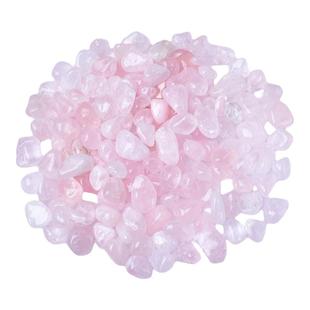 天然粉水晶碎石芙蓉石原石摆件鱼缸造景石头子铺底供曼扎扩香石