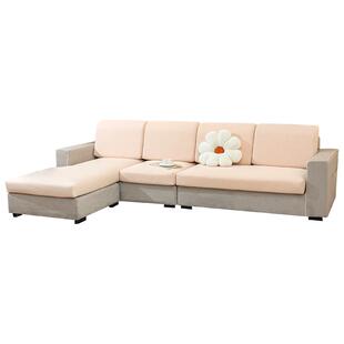 全包拉链款沙发套翻新布艺靠垫套罩雪尼尔加厚仿棉麻坐垫套定制