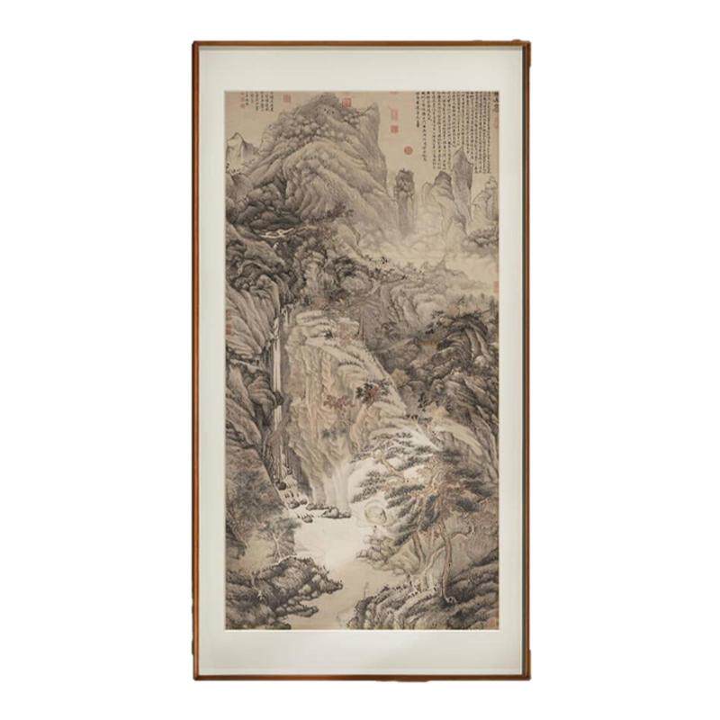 明代沈周-庐山高图版画装饰画