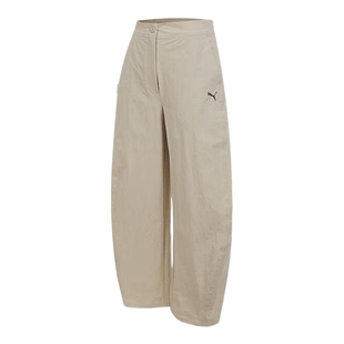 PUMA彪马弯刀裤女裤子秋季新款运动裤休闲裤宽松工装裤634800-91
