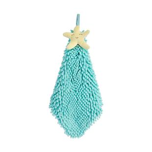 三利雪尼尔擦手巾挂式吸水布厨房卫生间速干可爱毛巾加厚搽手帕