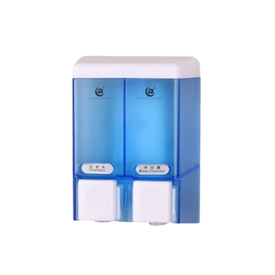 北奥浴室双头皂液器酒店宾馆家用洗发水沐浴露盒挂壁式给皂机