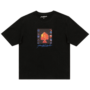 现货 YARDSALE ORACLE 街头圆领短袖T恤情侣先知神学滑板宽松春夏