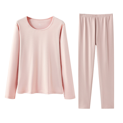 A类婴儿棉纯棉女士秋衣上衣单件加绒加厚打底衫全棉毛衫内搭秋冬