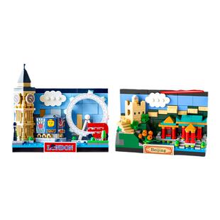 乐高官方旗舰店正品40569伦敦意大利日本明信片积木儿童玩具礼物