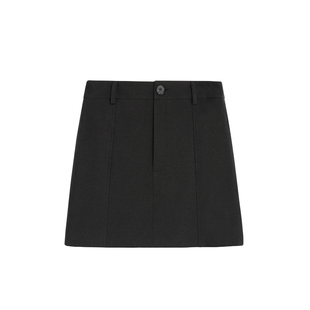 NEVA HU黑色半身短裙女设计感夏季高腰显瘦短款防走光包臀裙A字裙