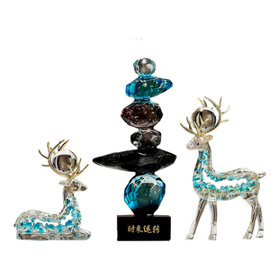 时来运转摆件高级感客厅酒柜电视柜装饰品入户玄关办公室乔迁新居