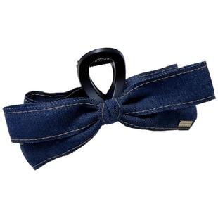 韩系蝴蝶结发夹抓夹女2025新款鲨鱼夹大号发量大后脑勺秋盘发头饰