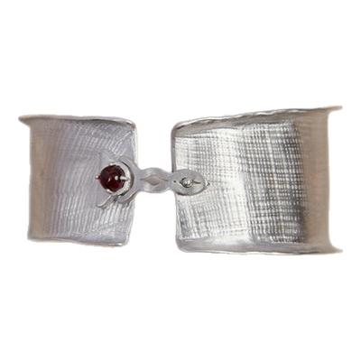 FOUNDRYBOUNDARY布纹开合宽手镯