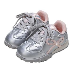 富罗迷儿童运动鞋女童鞋子2025冬季新款减震软底青少年保暖加绒鞋