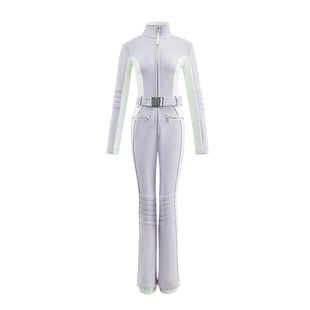 VECVEC粉色双板连体服滑雪服女套装滑雪衣防风防水专业运动少女