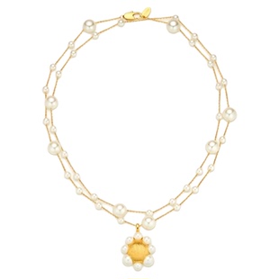 【沈月赵露思石凯同款】海屿系列 海花珍珠耳环高级感珍珠项链