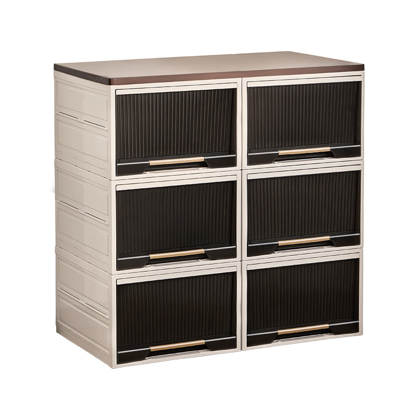 日本抽屉式收纳柜落地多层阳台杂物储物斗柜塑料床头柜衣服收纳箱