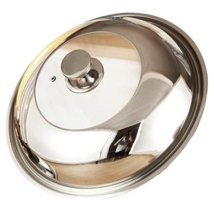 不锈钢锅盖家用炒菜锅盖子32cm34cm炒锅锅盖通用透明锅盖玻璃盖