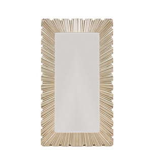 现代简约方形雕刻木质壁饰镜卫浴洗漱镜穿衣大镜壁炉装饰镜可定做