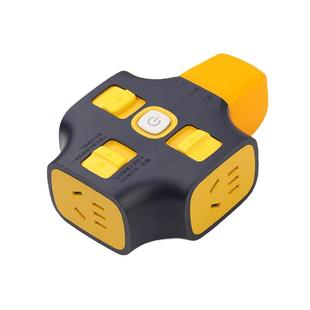 拉不脱地拖插座防脱工地拖接线板不带线插板排插大功率插线插排