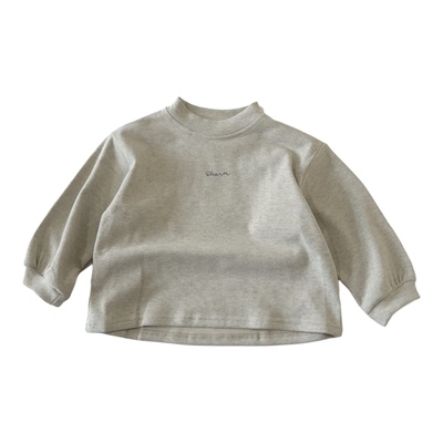 仿羊绒儿童加绒打底衫森系半高领