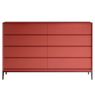 烤漆八斗柜意式极简床尾柜现代简约卧室实木收纳边柜子玄关柜定制