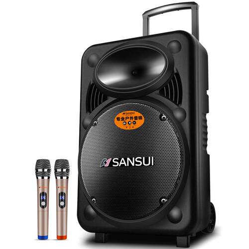 Sansui/山水A15-66广场舞音响户外音箱K歌演出移动拉杆家用大功率