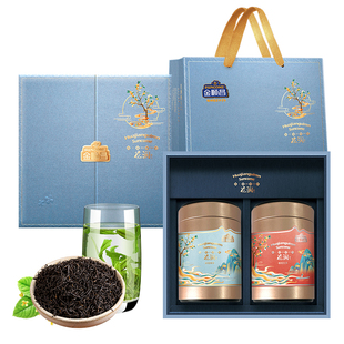 金顺昌特产桂花红茶桂花绿茶叶130g罐装日常礼盒长辈送礼伴手礼