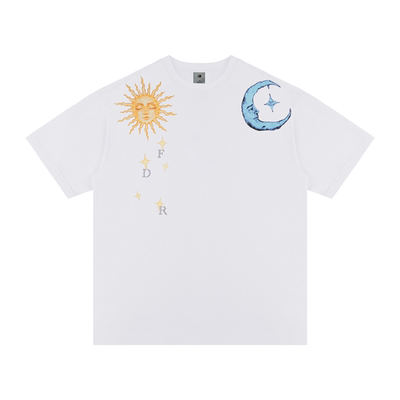 FDR官方店太阳与月亮印花短袖