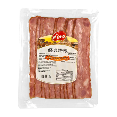 培根早餐家用三明治手抓饼食材香煎培根猪肉片烧烤商用经典培根